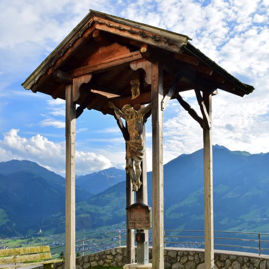 Crucifix next to the Pilgrimage Church of Purification of the Virgin Mary