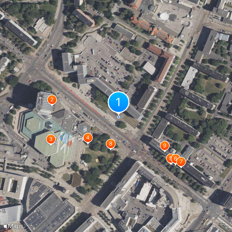 Karl Marx Monument Map