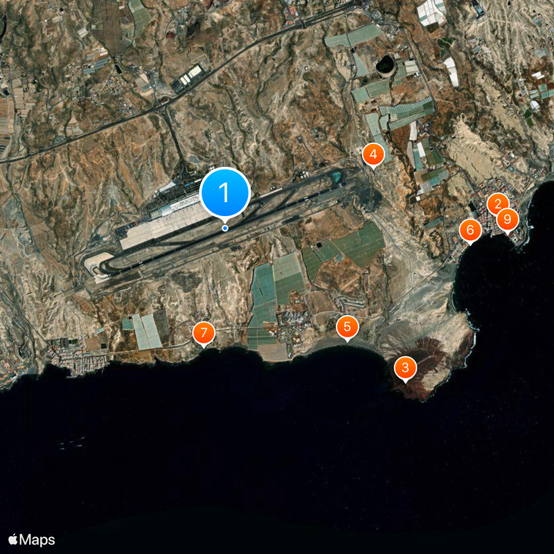 Tenerife South Airport Map