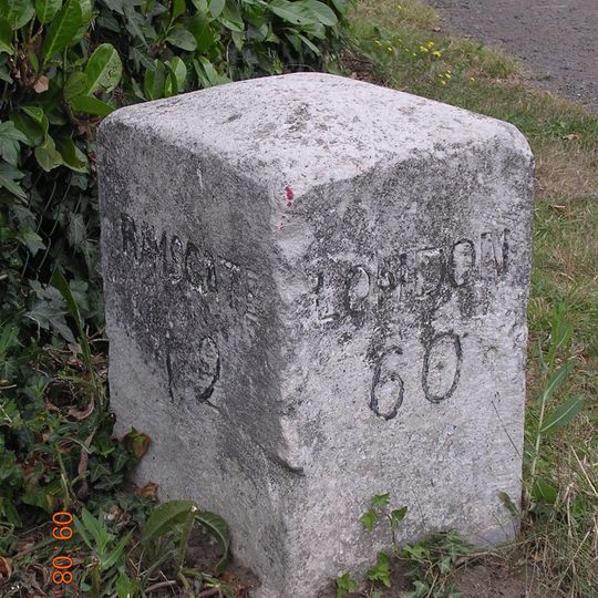 Milestone, Island Road, Hersden, by Dunelm