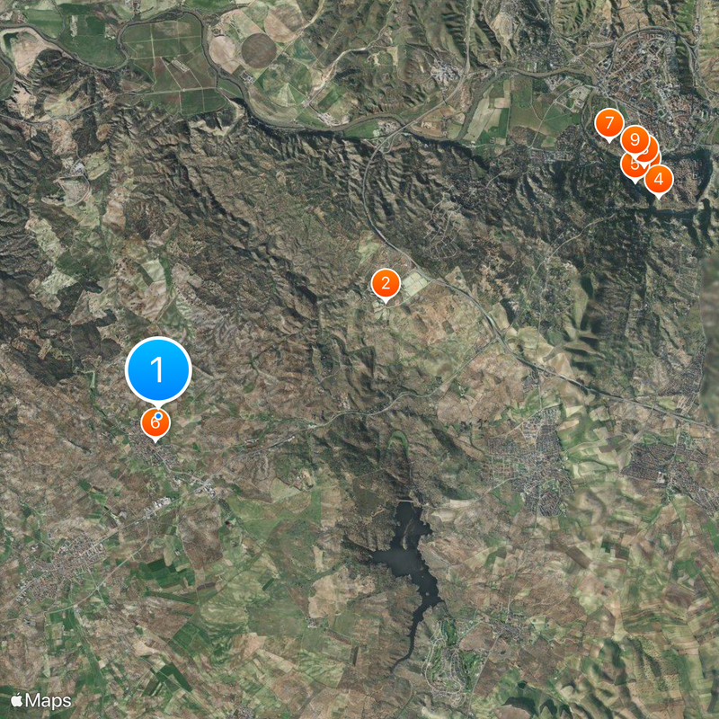 Treasure of Guarrazar Map