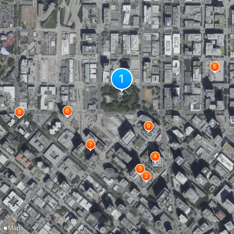 Area code 206 Map