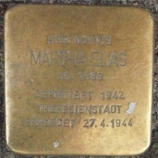 Stolperstein dedicated to Martha Elias