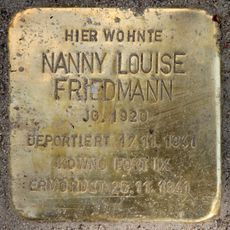 Stolperstein dedicated to Nanny Louise Friedmann