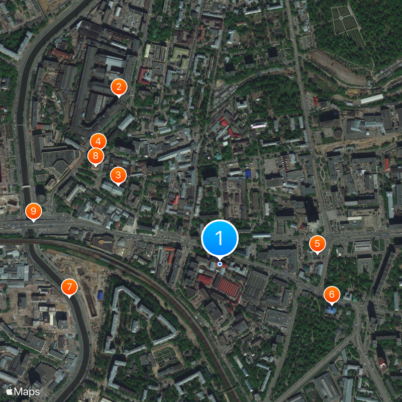 Universidad Politécnica de Moscú Mapa
