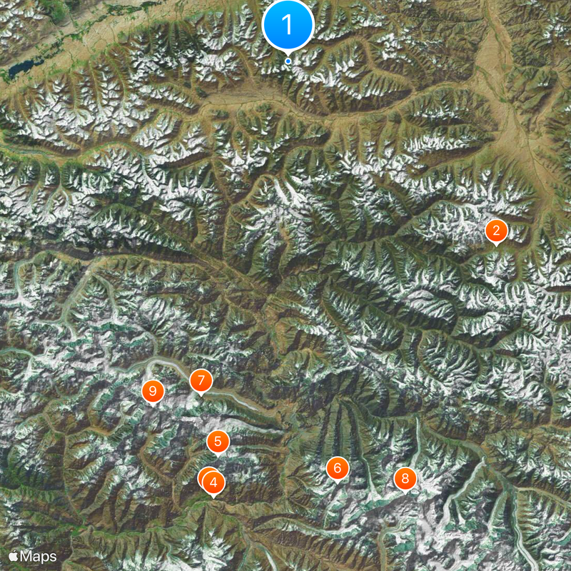 Afghanistan–China border Map