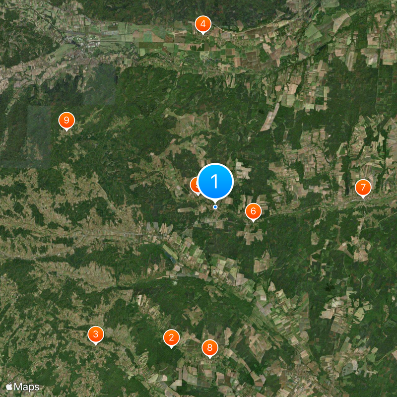 Őrség National Park Map