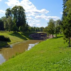 Парк с прудами, мостами, гротом, лиственничной аллеей (Андрианово)