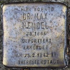 Stolperstein dedicated to Max Mendel