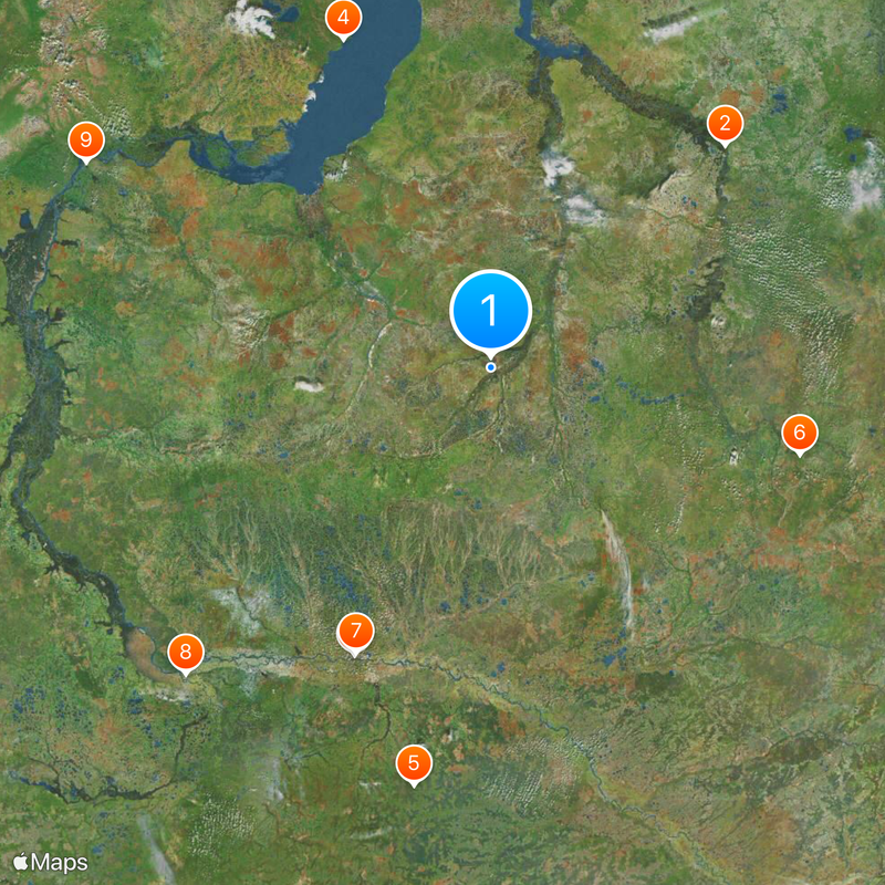 Gubkinsky Map