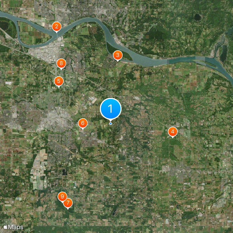 Distrito de Langley Mapa