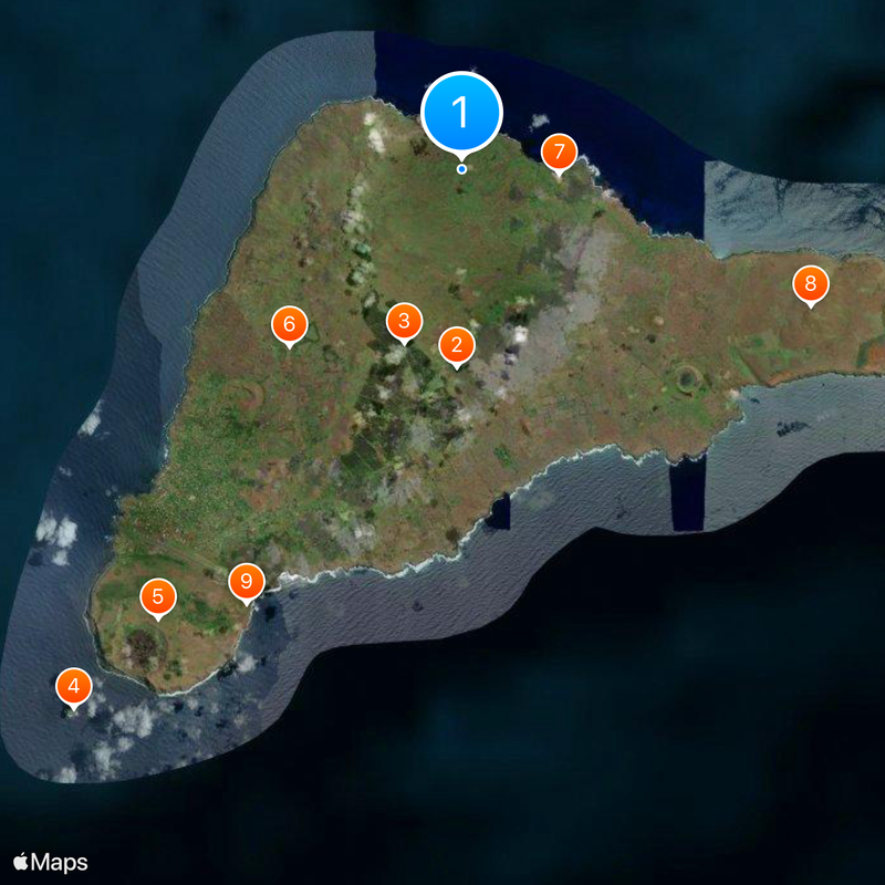 Rapa Nui National Park Map