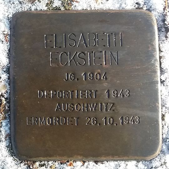Stolperstein em memória de Elisabeth Eckstein
