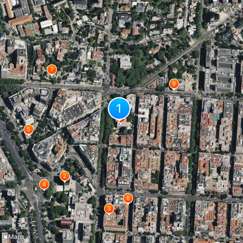 Lázaro Galdiano Museum Map