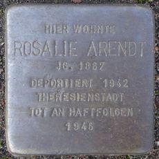Stolperstein dedicated to Rosalie Arendt