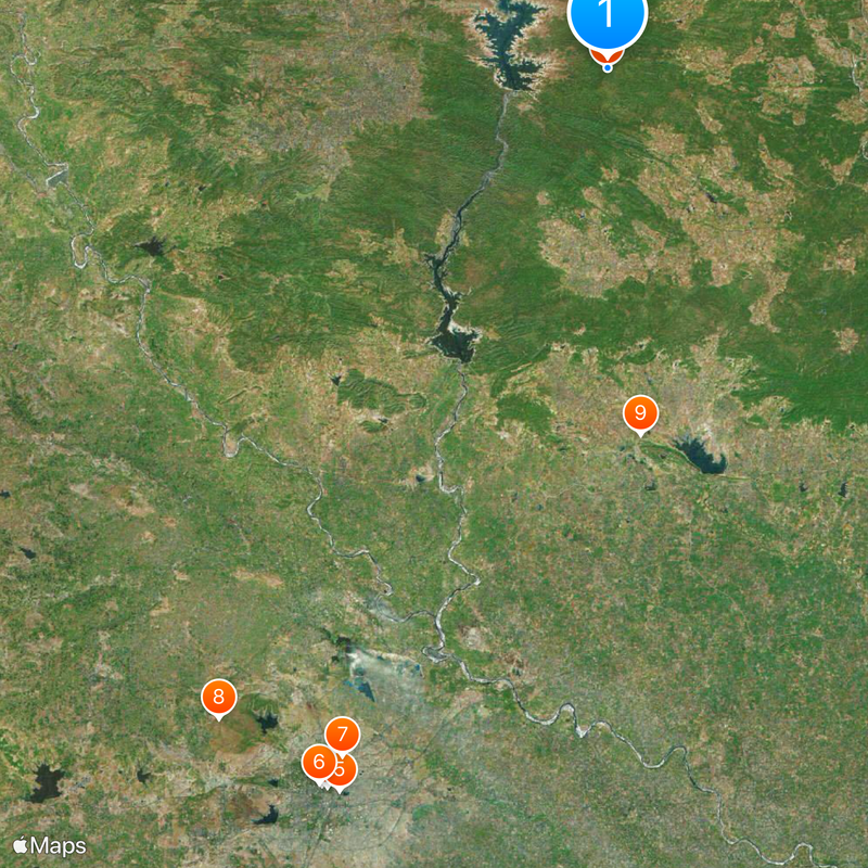 Parc national de Pench Carte