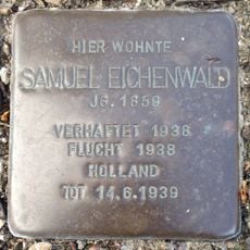 Stolperstein en memoria de Samuel Eichenwald