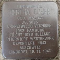 Stolperstein dedicated to Bertha Cohen