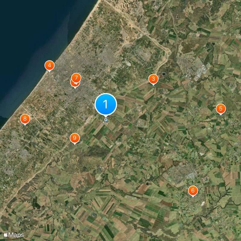 Nahal Oz Map