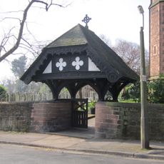 Lych gate to St Peter's Church