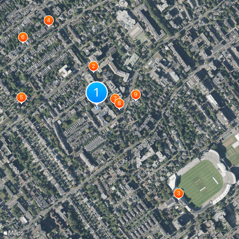 Abbey Road Studios Mapa