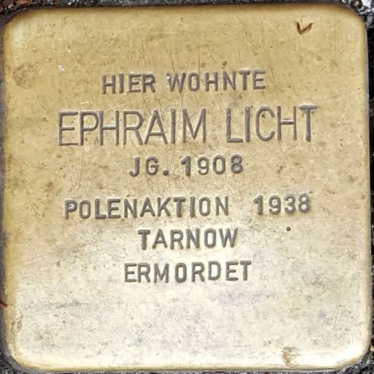 Stolperstein em memória de Ephraim Licht