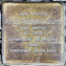 Stolperstein für Alice Abrahamsohn