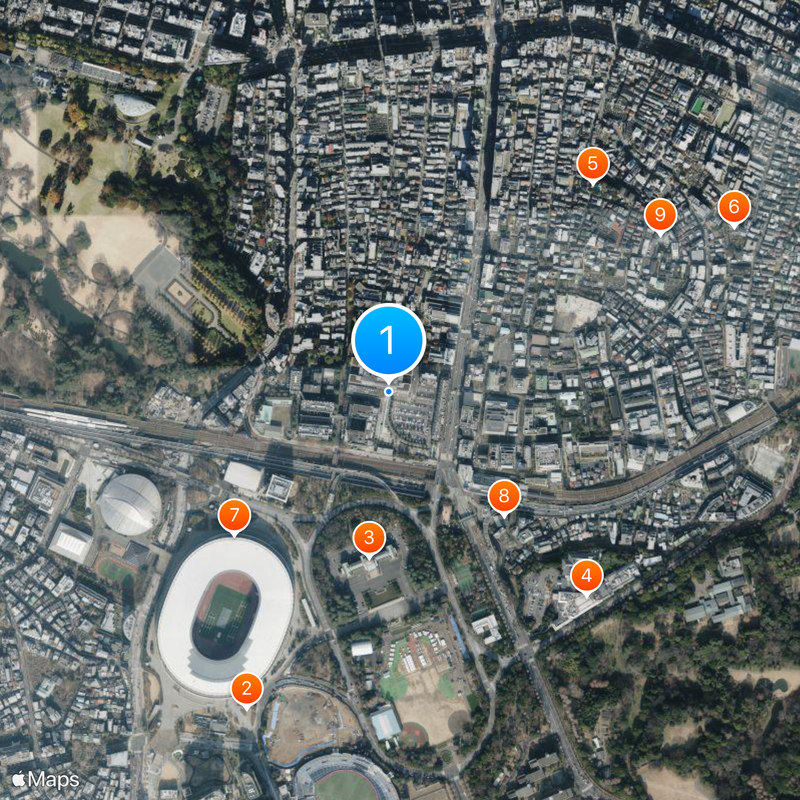 Keio University Hospital Map