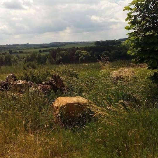 Kříž jižně od Měcholup u polní cesty