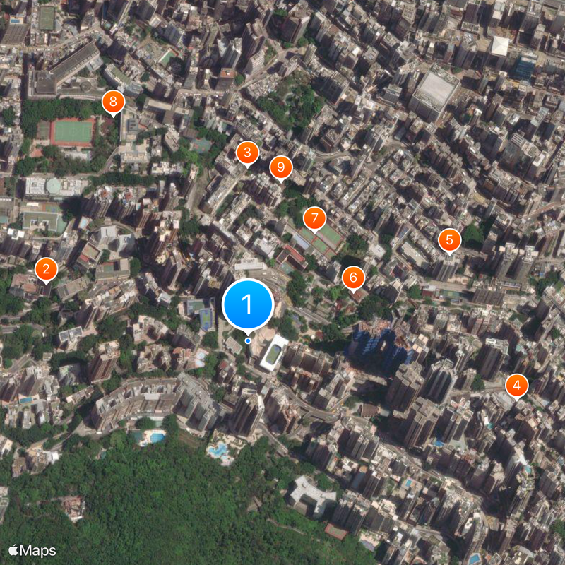 Ying Wa Girls' School Map