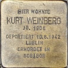 Stolperstein dedicated to Kurt Weinberg