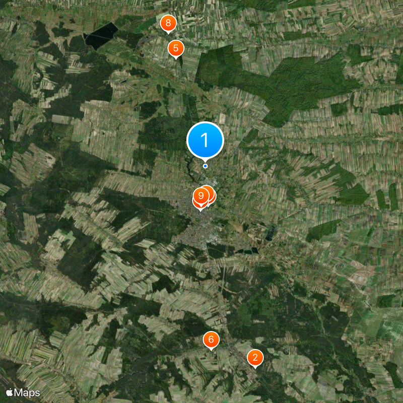 Roztocze Map