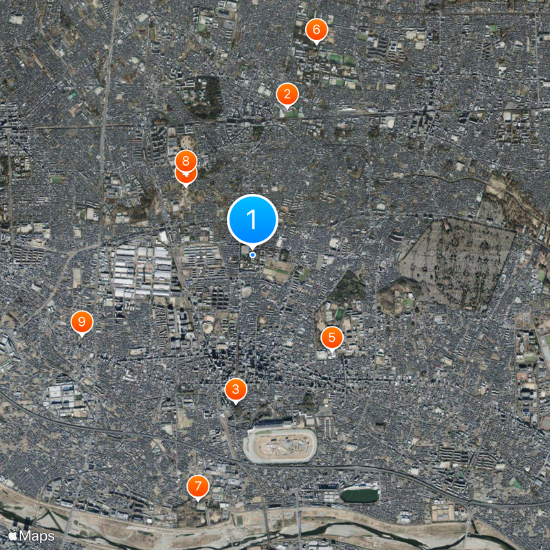 Tokyo University of Agriculture and Technology Map