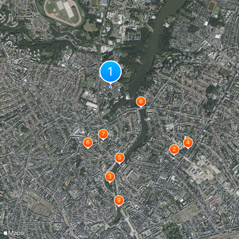 Universidad de Nantes Mapa