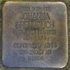Stolperstein à la mémoire de Johanna Freundlich