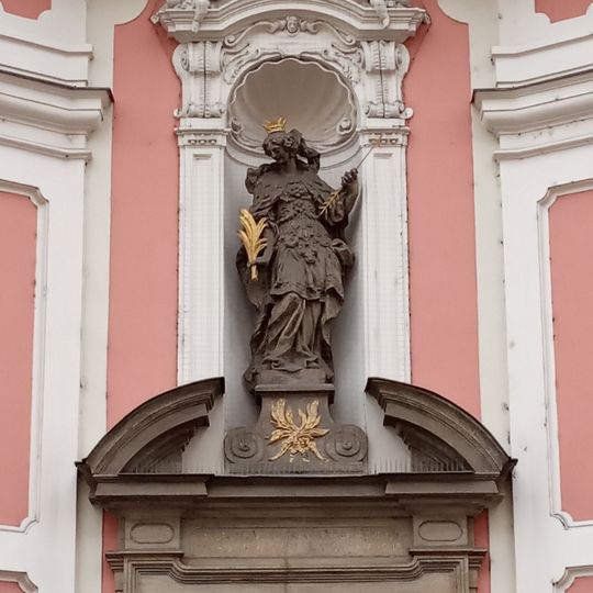 Statue of St. Ursula at the Church of St. Ursula