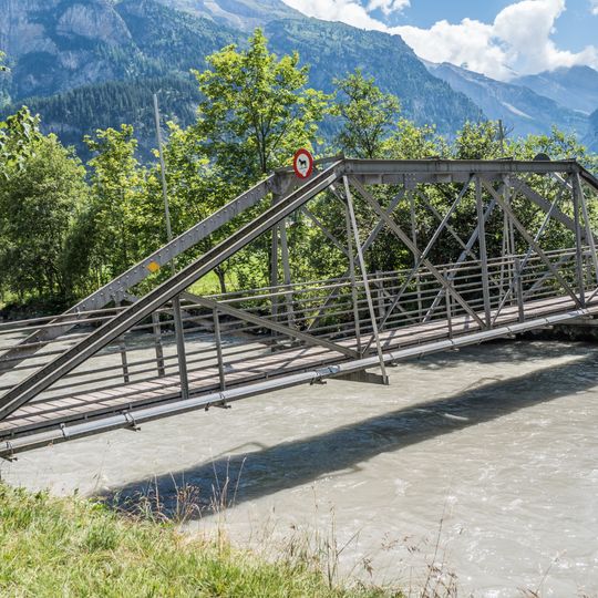Pedestrian bridge over the Kander river