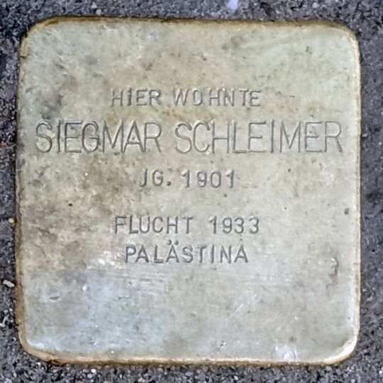 Stolperstein für Siegmar Schleimer
