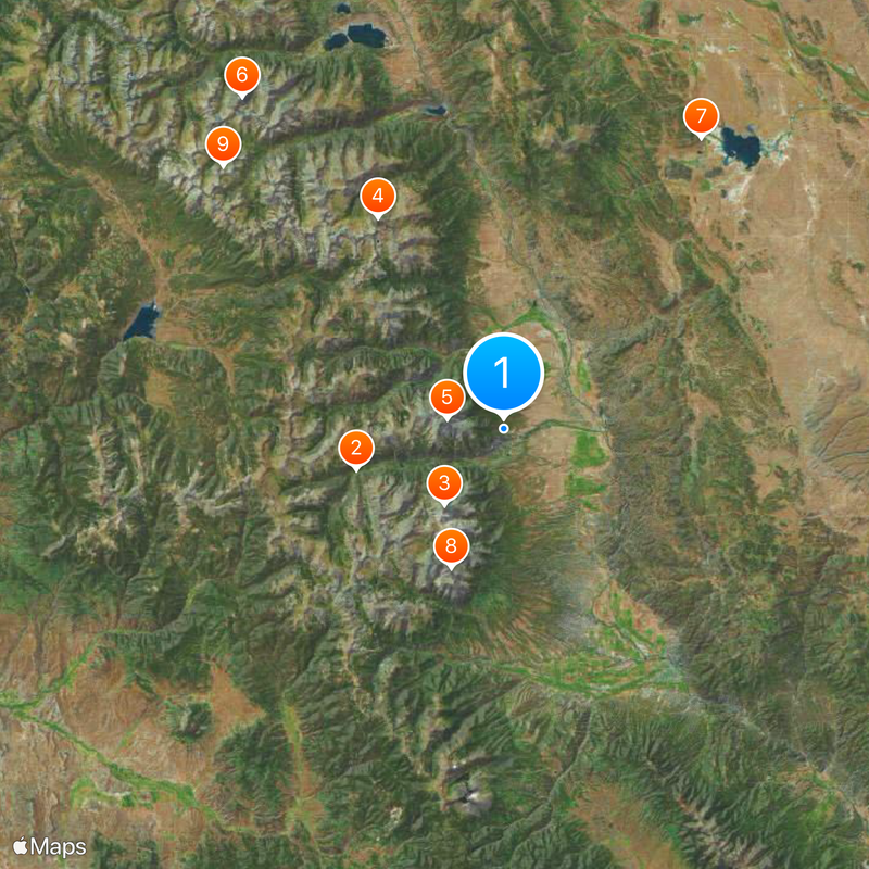 Contea di Chaffee Mappa