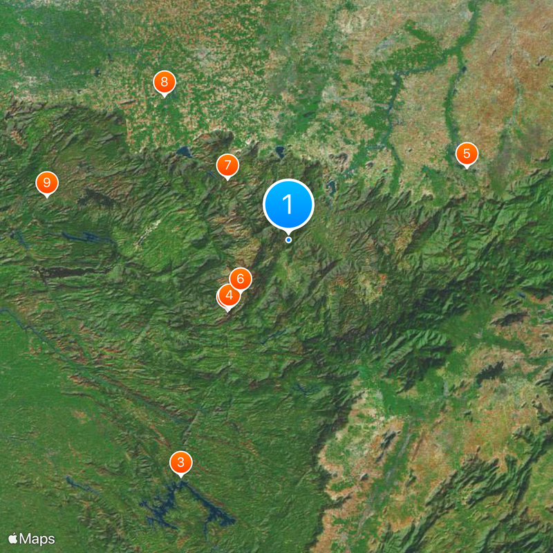 Chinnar Wildlife Sanctuary Map