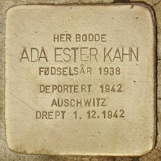 Stolperstein dedicated to Ada Ester Kahn