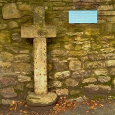 Old Market Cross Set Against Churchyard Wall 2 Metres East Of Vicars Pele