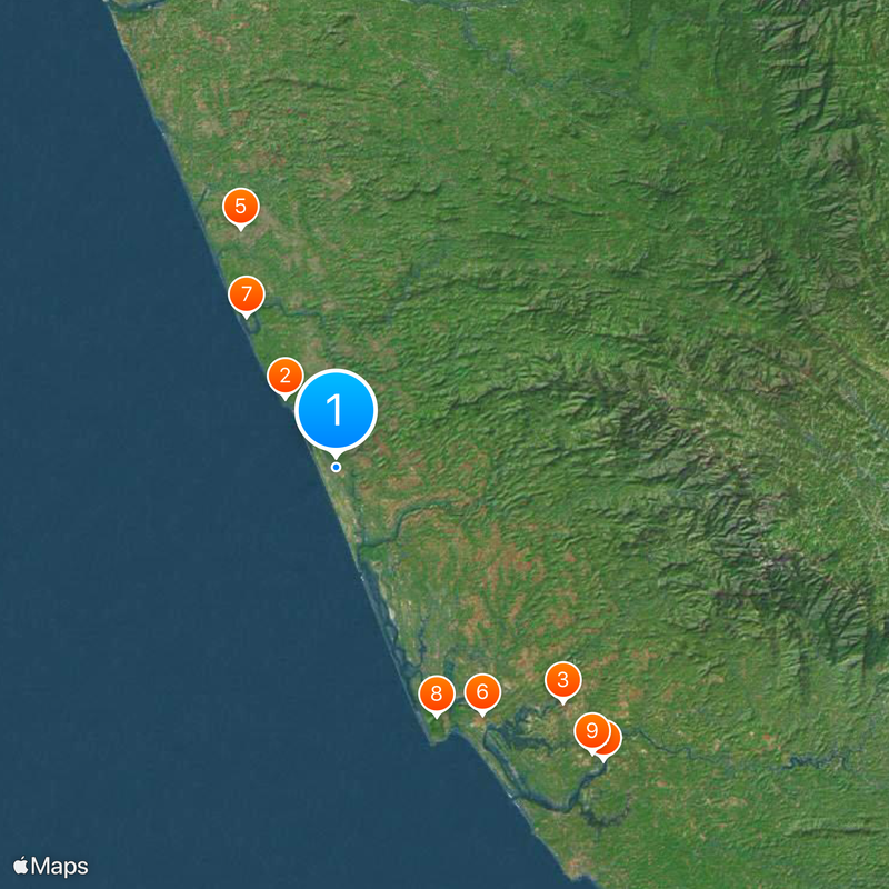 Kanhangad Map