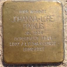 Stolperstein dedicated to Johanna-Lore Pinkus