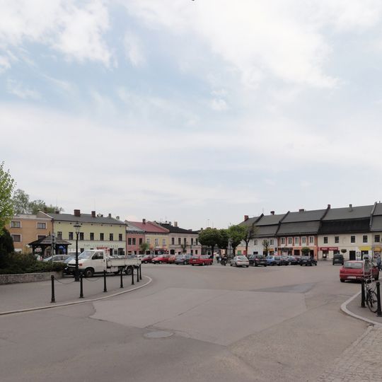 Urban layout of Strumień town
