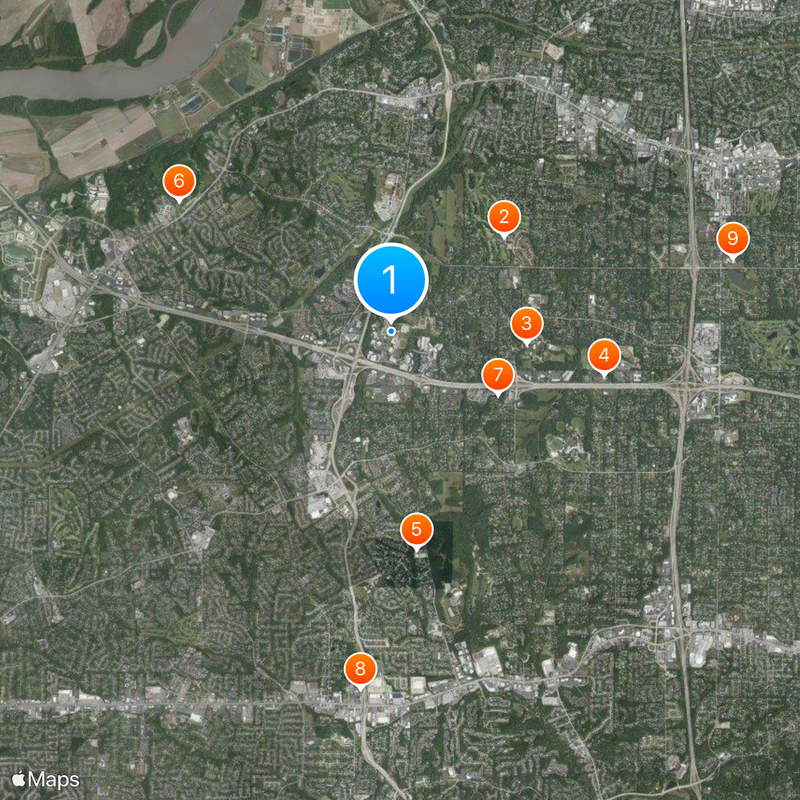 Maryville University Map