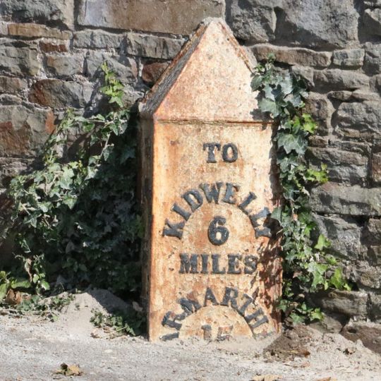 Milepost on Colby Road