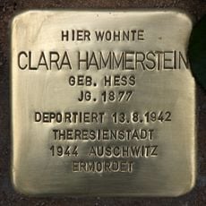 Stolperstein dedicated to Clara Hammerstein