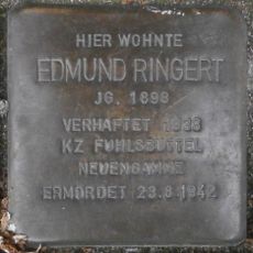 Stolperstein à la mémoire d’Edmund Ringert
