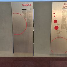 Plastika a informační panel, Slunce v Uherském Brodu